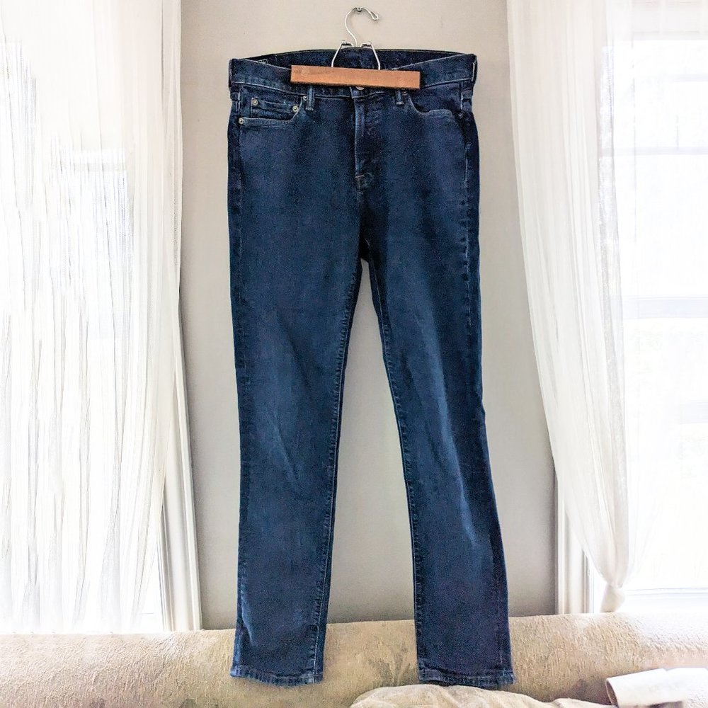 Men's Abercrombie & Fitch 34 x 34 Rustin Athletic Skinny Stretch blue mens jeans